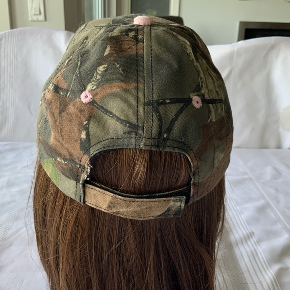 PINK CAMO Ball Cap, Adjustable sizing - Picture 3 of 6